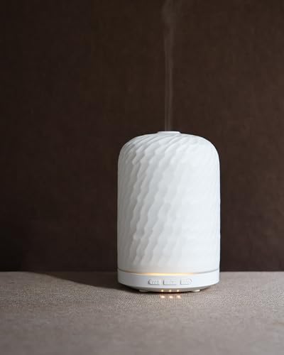 Aromatherapy Diffuser 2.4MHz | Ceramic Ultrasonic Essential Oil Diffuser with Night Light